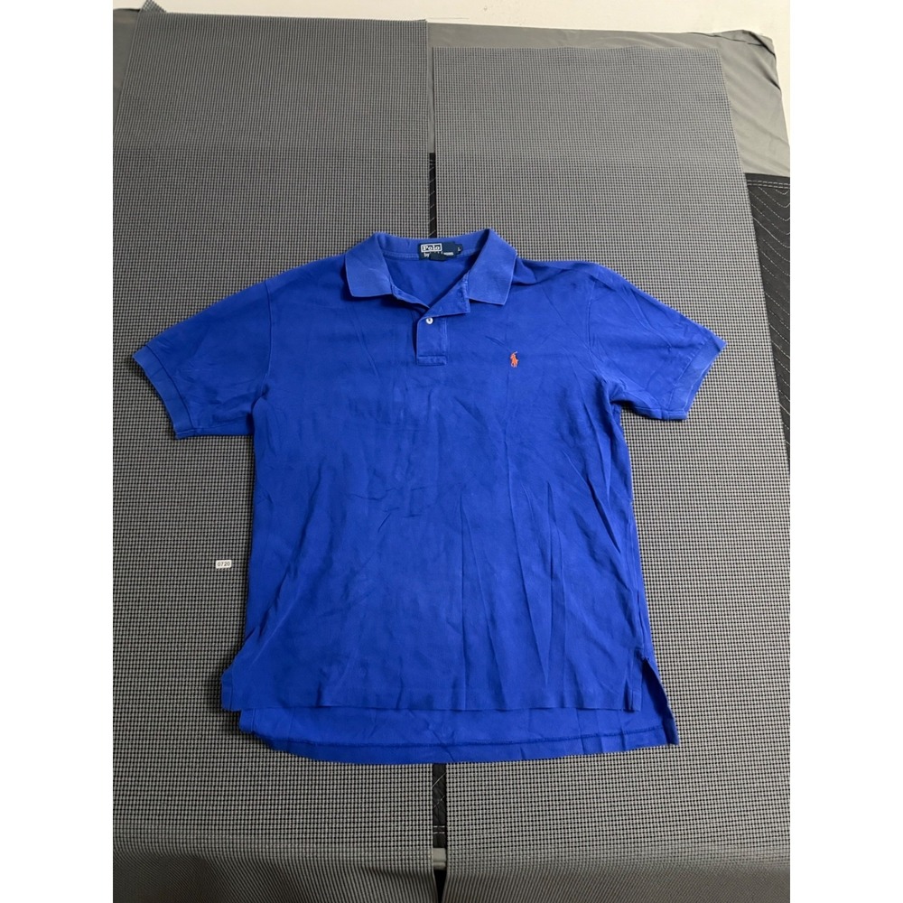 Polo Ralph Lauren‎ Polo Shirt Mens L Royal Blue Short Sleeve Pony